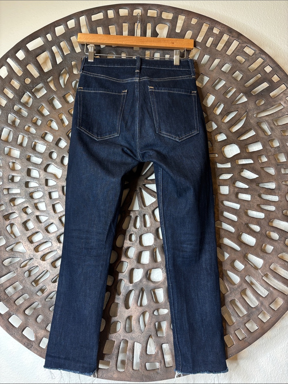 π Banana Republic Straight Leg Jeans Womenβs 26P Dark Wash Stretch Denim π - Picture 2 of 12